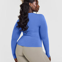 Mellow™ Soft Long Sleeve Top | Glaucous Blue
