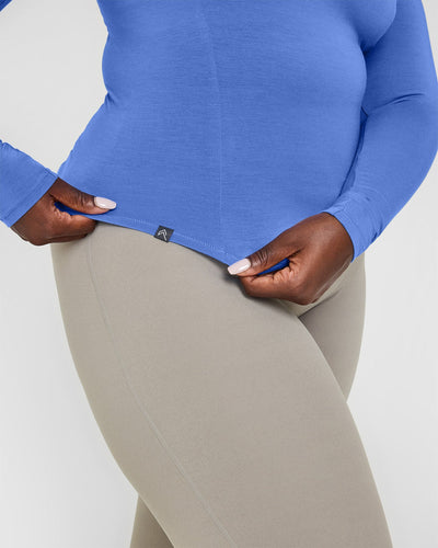 Mellow™ Soft Long Sleeve Top | Glaucous Blue