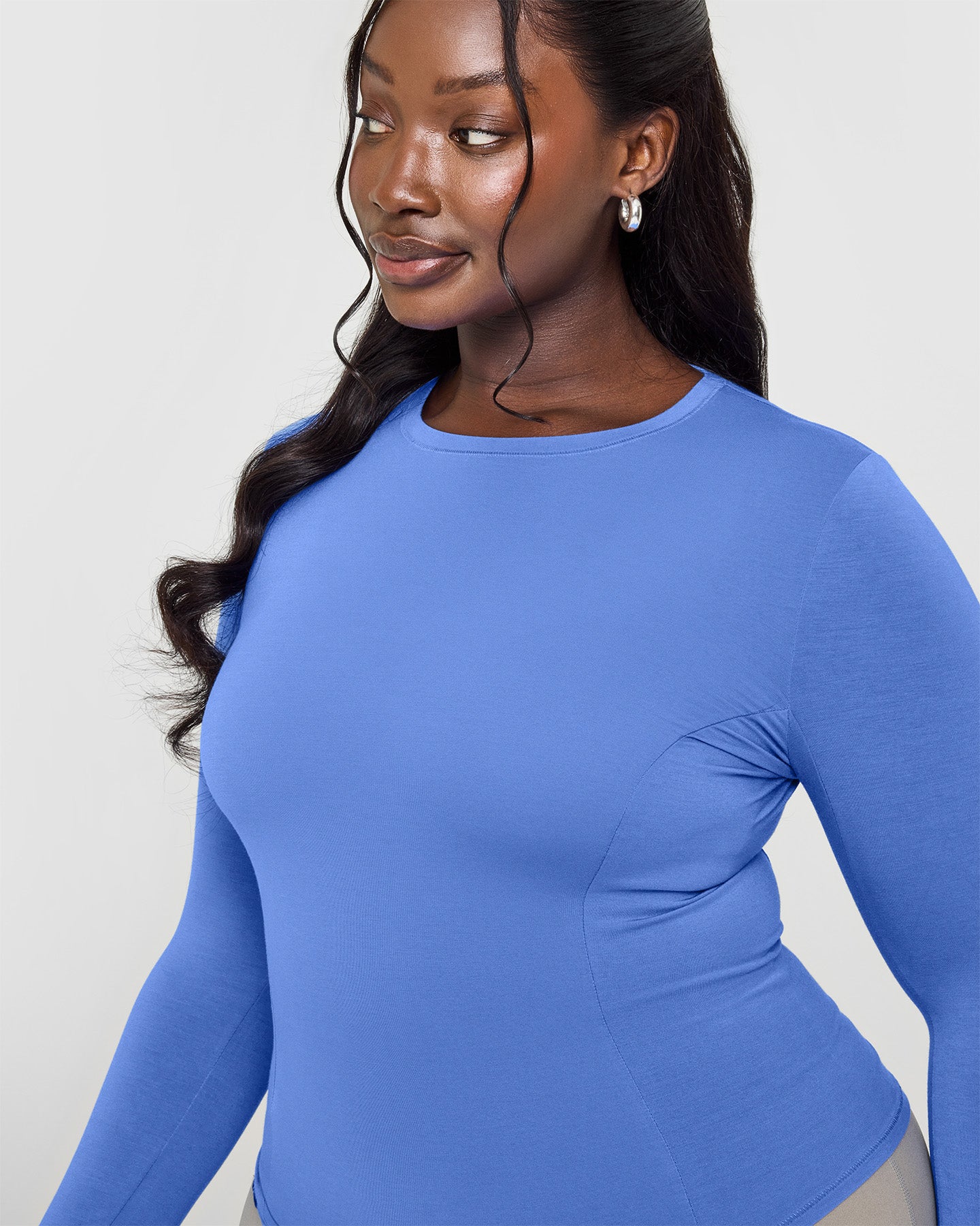 Mellow™ Soft Long Sleeve Top | Glaucous Blue