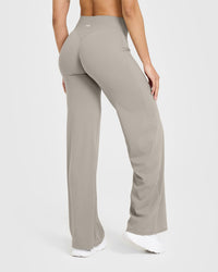 SoftMotion™ Straight Leg Bottoms with White Logo | Warm Sand