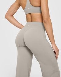 SoftMotion™ Straight Leg Bottoms with White Logo | Warm Sand