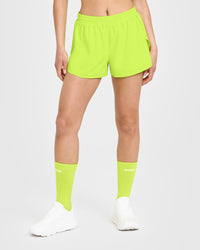 AirMove™ Lined Shorts 3" | Charged Lime Green