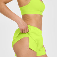 AirMove™ Lined Shorts 3" | Charged Lime Green