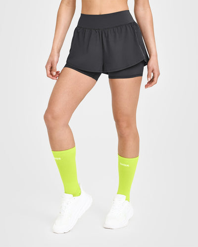 UnifiedMove™ Double Layer Shorts 5" | Coal