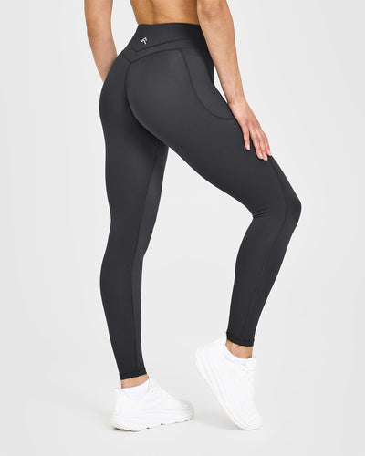 Unified High Waisted Pocket Leggings | Coal