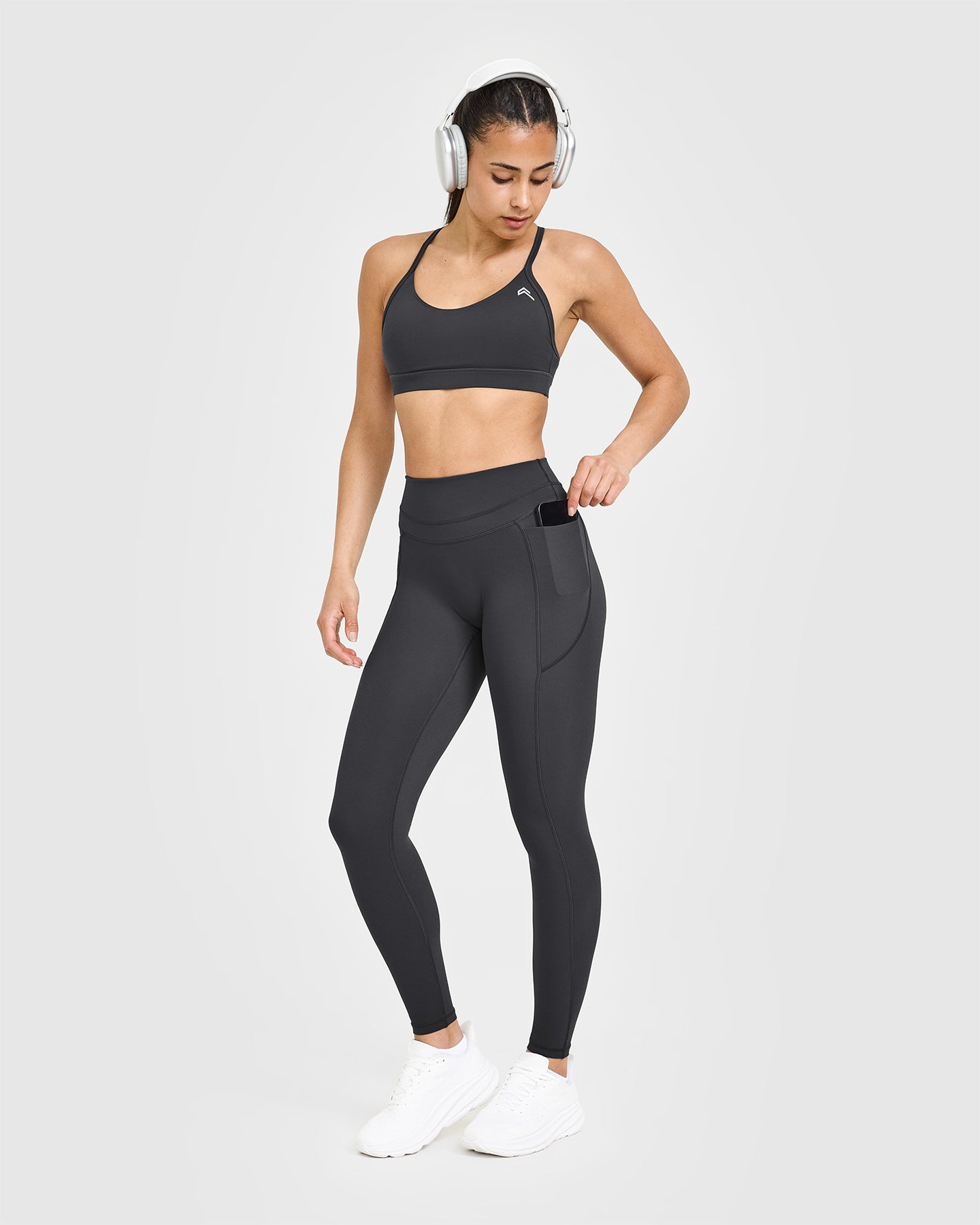 Unified High Waisted Pocket Leggings | Coal