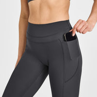 Unified High Waisted Pocket Leggings | Coal