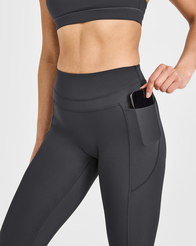 Unified High Waisted Pocket Leggings | Coal