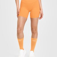 Unified High Waisted Pocket Shorts 6" | Powdered Orange