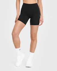 UnifiedMove High Waisted Shorts 6" | Black