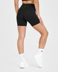 Unified High Waisted Shorts 6" | Black