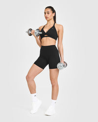 UnifiedMove High Waisted Shorts 6" | Black