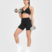 UnifiedMove High Waisted Shorts 6" | Black