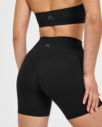 Unified High Waisted Shorts 6" | Black