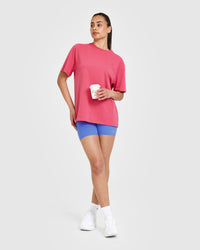 Classic Oversized Lightweight T-Shirt | Velvet Pink