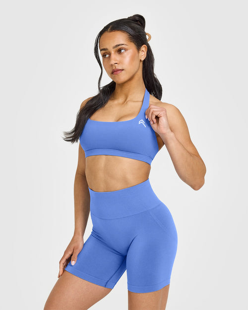 Oner Modal EasyLift™ Halter Bralette | Glaucous Blue