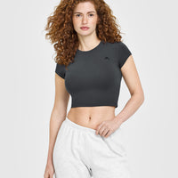 Cotton Icon Baby T-Shirt | Coal