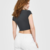 Cotton Icon Baby T-Shirt | Coal