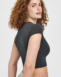 Cotton Icon Baby T-Shirt | Coal