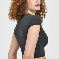 Cotton Icon Baby T-Shirt | Coal