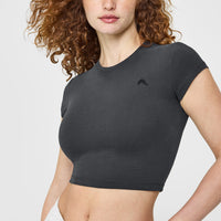 Cotton Icon Baby T-Shirt | Coal