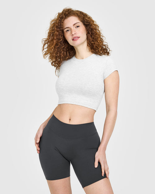 Oner Modal Cotton Icon Baby T-Shirt | Light Grey Marl