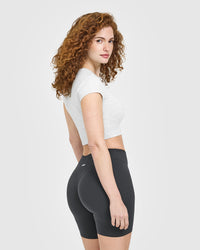 Cotton Icon Baby T-Shirt | Light Grey Marl