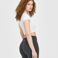 Cotton Icon Baby T-Shirt | Light Grey Marl