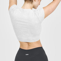 Cotton Icon Baby T-Shirt | Light Grey Marl