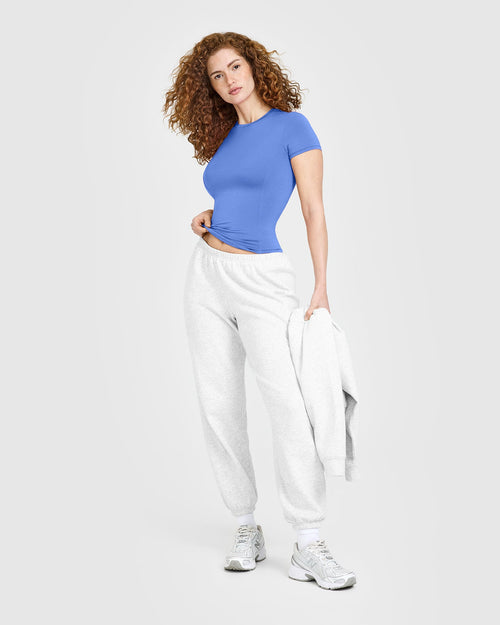 Mellow™ Soft Short Sleeve T-Shirt | Glaucous Blue