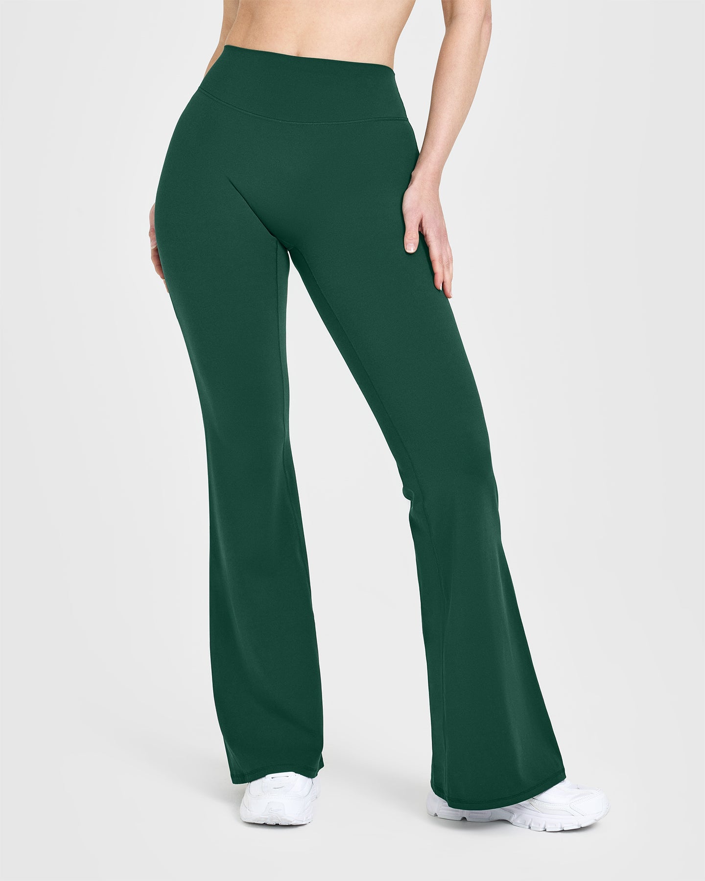 SoftMotion™ Flared Bottoms with White Logo | Dark Racing Green