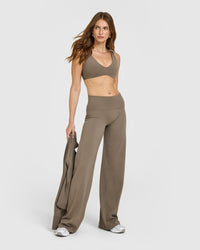 SoftMotion™ Scoop Back Bralette | Moss Brown