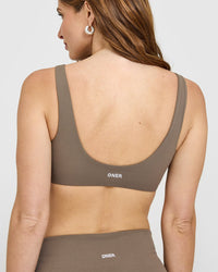 SoftMotion™ Scoop Back Bralette | Moss Brown