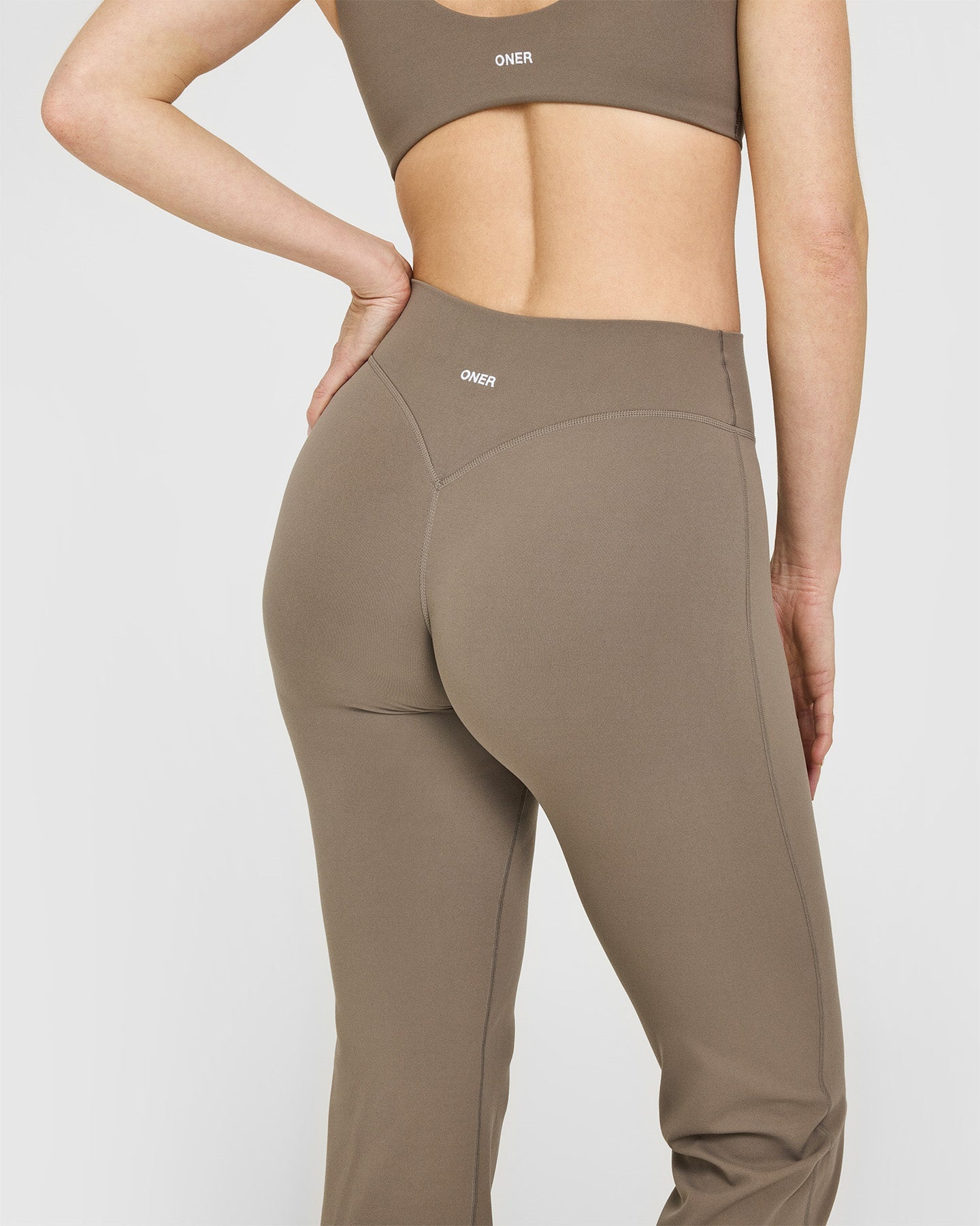 SoftMotion™ Flared Bottoms with White Logo | Moss Brown