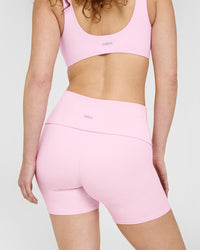SoftMotion™ Fold Over Shorts 6" | Chalk Pink
