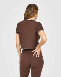 Cotton Relaxed T-Shirt | Copper Brown