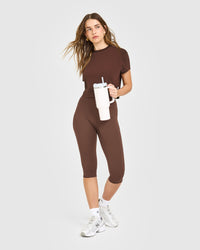 Cotton Relaxed T-Shirt | Copper Brown