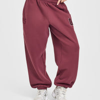 Foundations Oversized Oner 25 Joggers | Burnt Maroon
