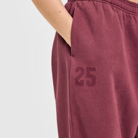 Foundations Oversized Oner 25 Joggers | Burnt Maroon