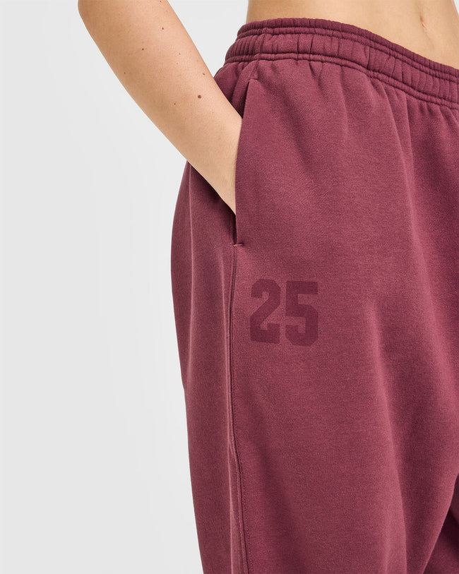 Foundations Oversized Oner 25 Joggers | Burnt Maroon