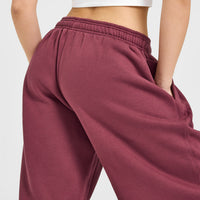 Foundations Oversized Oner 25 Joggers | Burnt Maroon