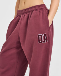 Foundations Oversized Oner 25 Joggers | Burnt Maroon