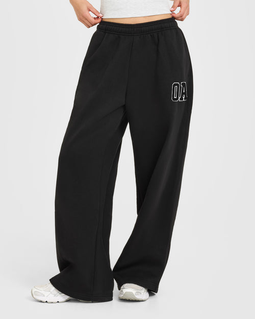 Oner Modal Foundations Oversized Oner 25 Straight Leg Joggers | Black