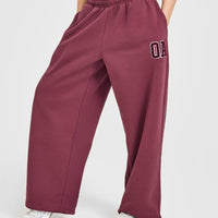 Foundations Oversized Oner 25 Straight Leg Joggers | Burnt Maroon
