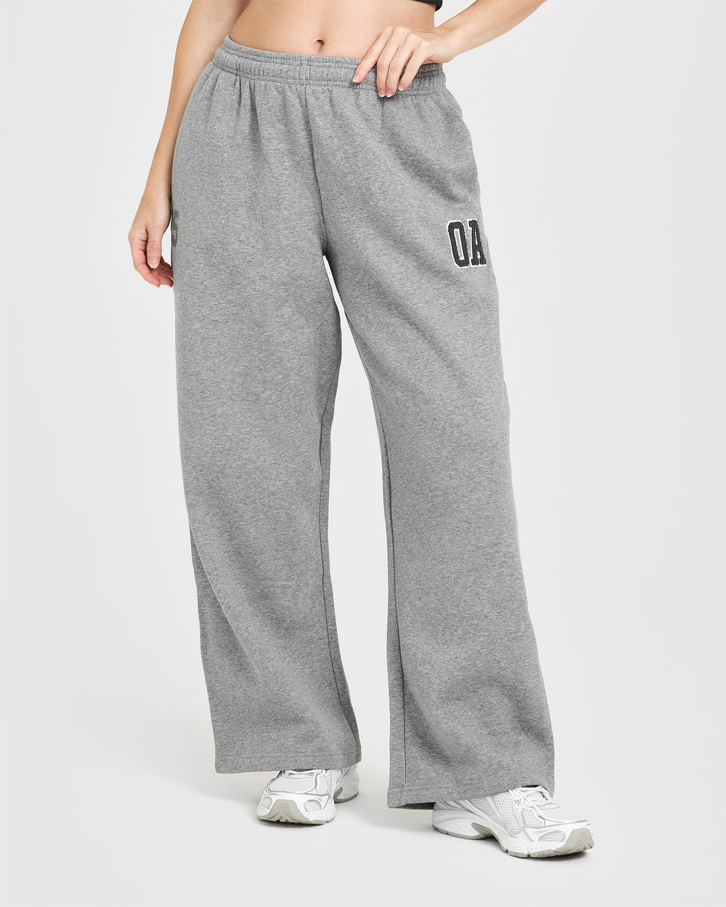 Foundations Oversized Oner 25 Straight Leg Joggers | Charcoal Marl