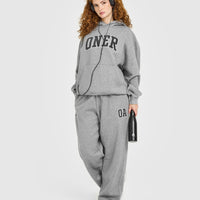 Foundations Oversized Oner 25 Straight Leg Joggers | Charcoal Marl