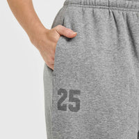 Foundations Oversized Oner 25 Straight Leg Joggers | Charcoal Marl