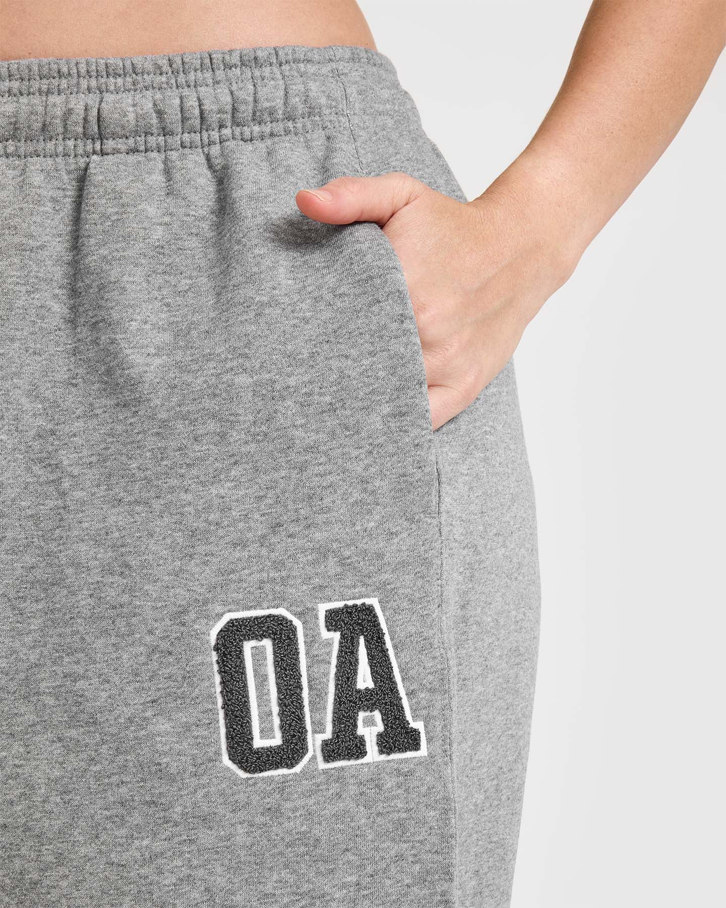 Foundations Oversized Oner 25 Straight Leg Joggers | Charcoal Marl