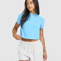 Cotton Relaxed T-Shirt | Arctic Blue