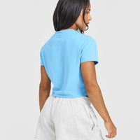 Cotton Relaxed T-Shirt | Arctic Blue